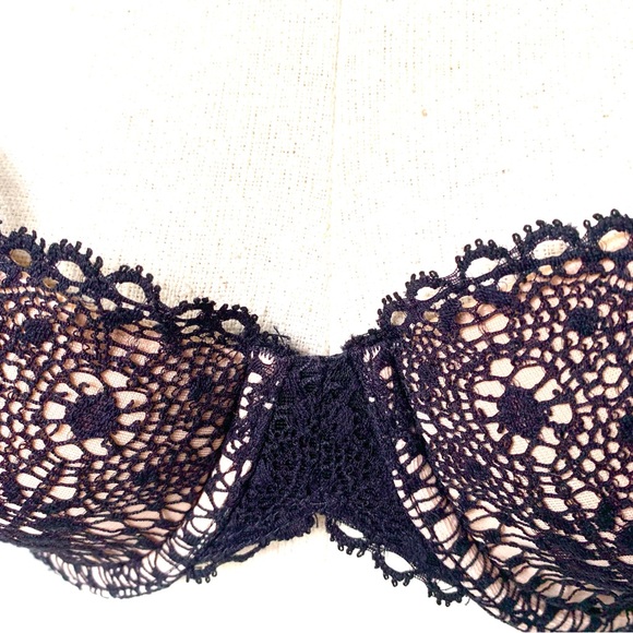 VERY SEXY VICTORIA’S SECRET 36C BALCONET BRA LONG BACK TIE UNDERWIRE - Picture 12 of 14